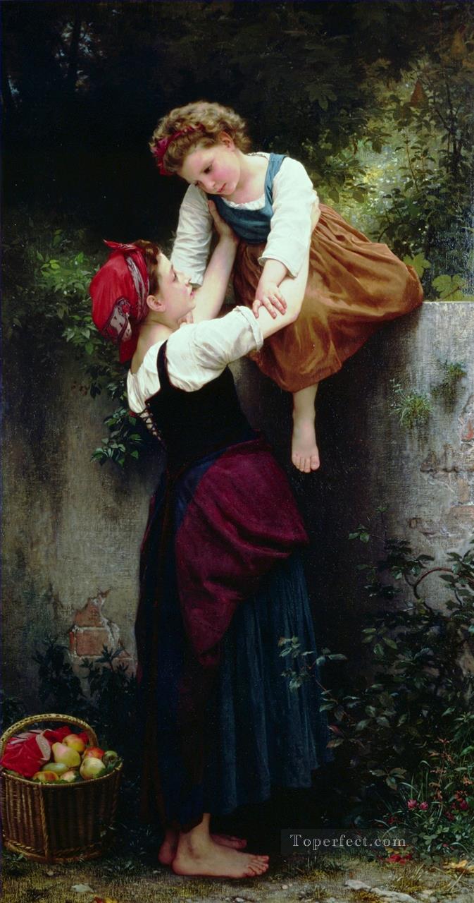 Petites maraudeuses Realism William Adolphe Bouguereau Oil Paintings